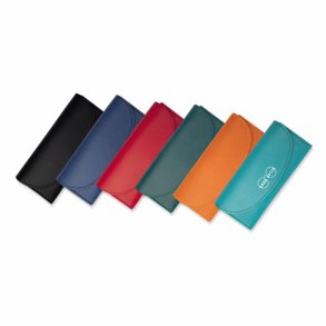 Horizontal cases with flap in12 assorted colours