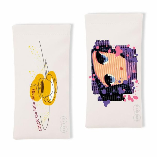 Etuis Clic Clac white 8,8x17cm.with digital colours printed