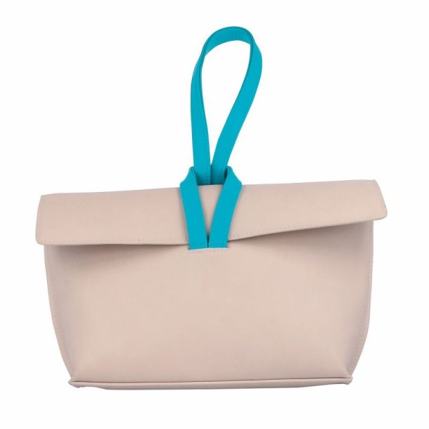 Soft pouch light blue for travel or at home