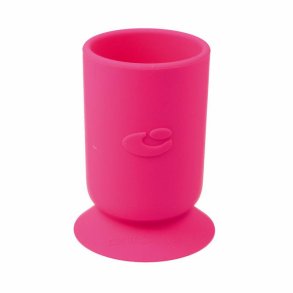 Small silicone desktop cup pink fuchsia
