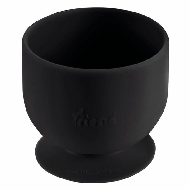 Large silicone desktop cup, black