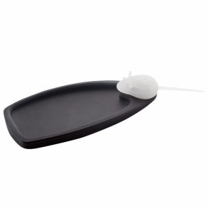 Silicone black pad with clearmouse