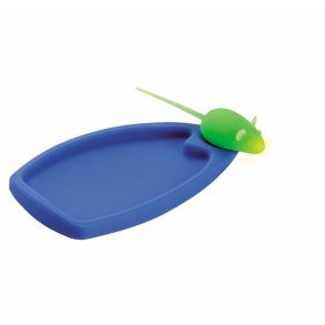Silicone Blue pad with green mouse