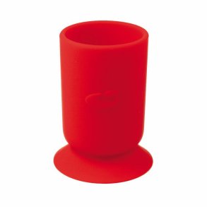 Small silicone desktop cup red