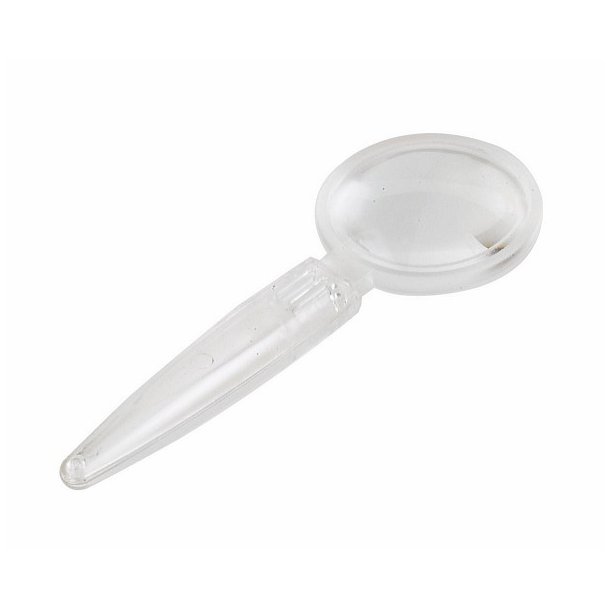 Acrylic hand magnifier d45 mm. clear handle - 3 stk.