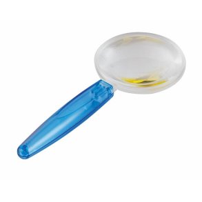 Acrylic hand magnifier d70 mm blue handle - 3 stk.