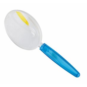 Acrylic hand magnifier 95 3.5X forstrrelse, blue handle - 3 stk.