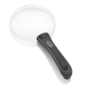 Acrylic magnifier D=110mm.4D-2X