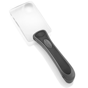 Bifocal acrylic magnifier 2x-8x 90x55mm.