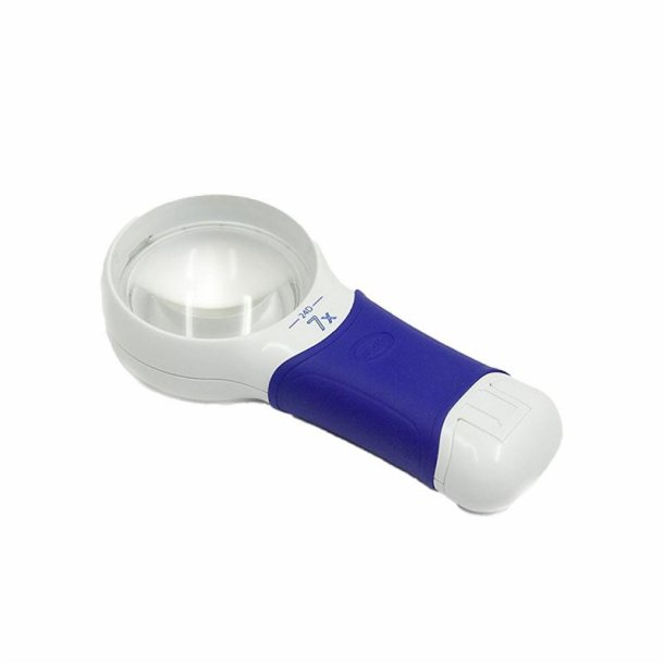 Aspheric magnifier with led 5,0X-16D, D=60MM