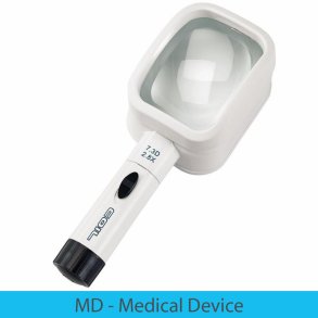 Magnifier 2,8X-7,3D with deskled D=107X79MM