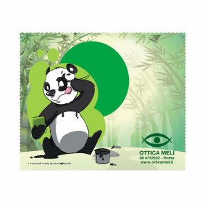 MICROFIBRA 15X18 ANIMALI PANDADG PR.INT. PERSONALIZZATA