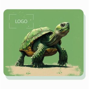 AI HAND DRAW ANIMAL TURTLE 15X18 LIGHT GREEN