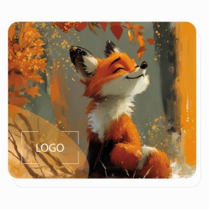 AI HAND DRAW ANIMAL FOXY 15X18 WHITE