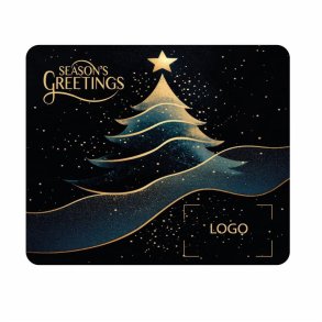 CHRISTMAS TREE GOLD  MICROFIBR15X18 CM