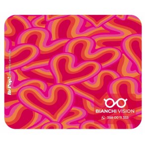 BE POP Hearts 15x18 Microfibre cloth with digital printing