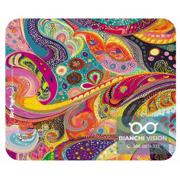 BE POP Cachemire 15x18 Microfibre cloth with digital print.