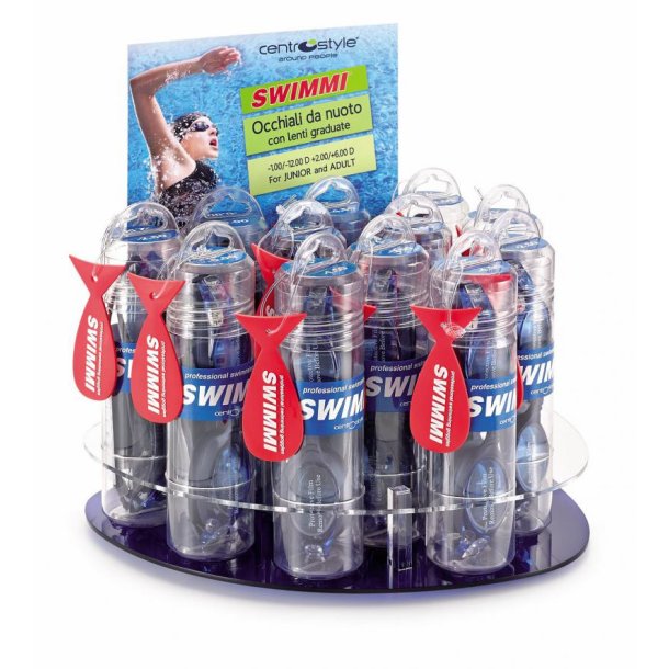 Display for 12 Swimmi swimminggoggles