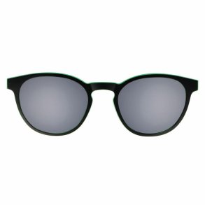 Matt Black/Green single magnetic clip-on f. frame 