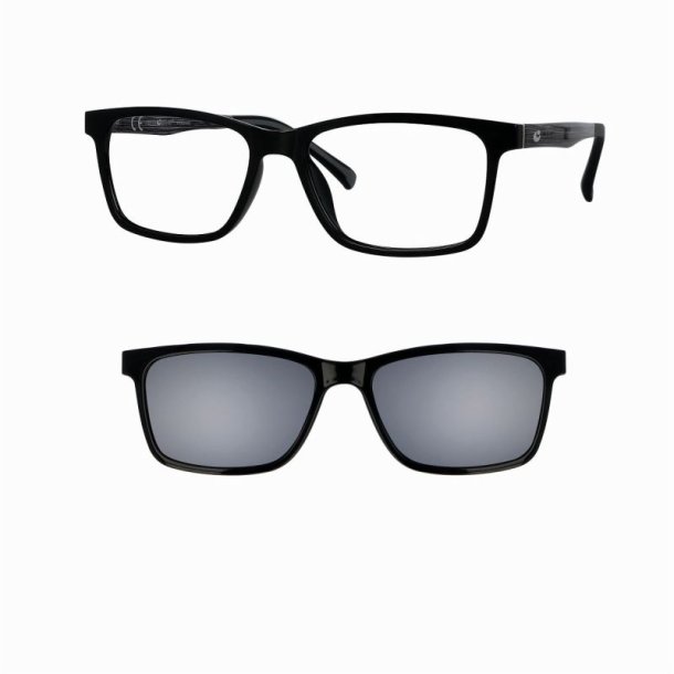 Shiny black 57 16-150 ultem man w/G15 magnetic clip-on