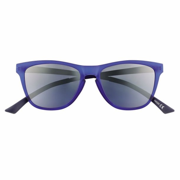 Matt blue sunglasses size 54 with CR39 mirror lenses w.case