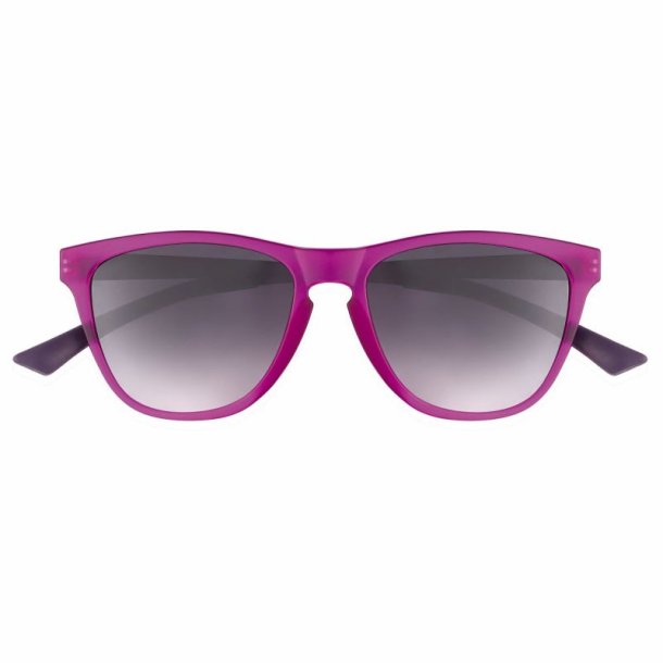 Matt purple sunglasses s.54 with CR39 mirror lenses w.case