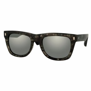 Shinydark grey sunglasses 53 polar.green white mirror lenses