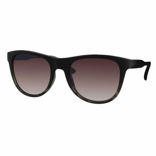 Matt gradient blackdemi sunglas. s54 polar.smoke grad.lenses