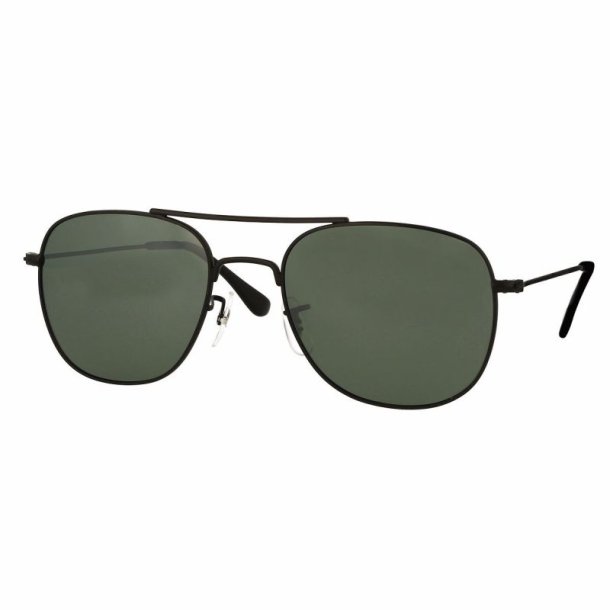 Matt black sunglasses s.55 G15 flash mirror lenses w.case