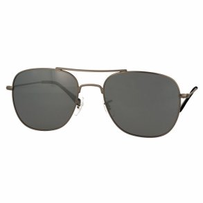 Matt gun sunglasses 57 smoke flash mirror lenses