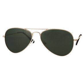 Gold unisex sunglasses 54 15-145 G15 flash mirror lenses
