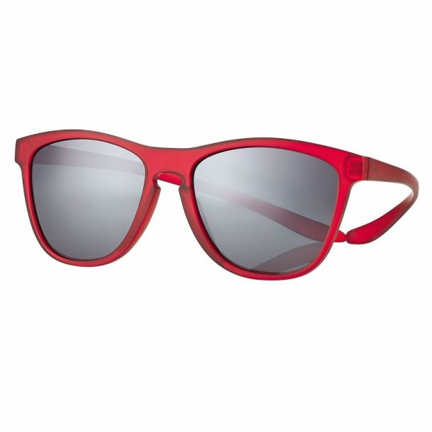 Matt clear red sunglasses s.54 polarized flash mirror lens