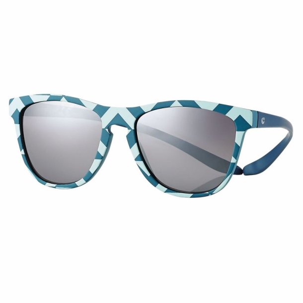 Matt geometric blue polar.sungl.s.54 polar.flash mirror lens