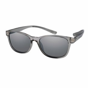 Shiny transp. grey sungl.s.48polarized flash mirror lenses