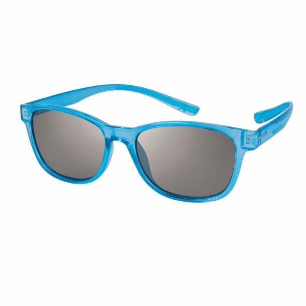 Shiny transp.light blue sungl.S.54 polariz.flashmirror lens.