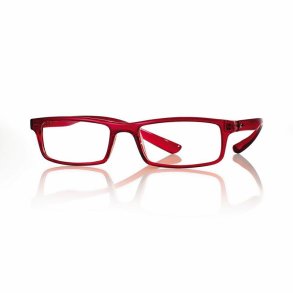 Plastic reading glasses red +1.75d size 52 18-155 w.case