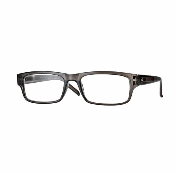 Plastic reading glasses grey+1.50 size 52