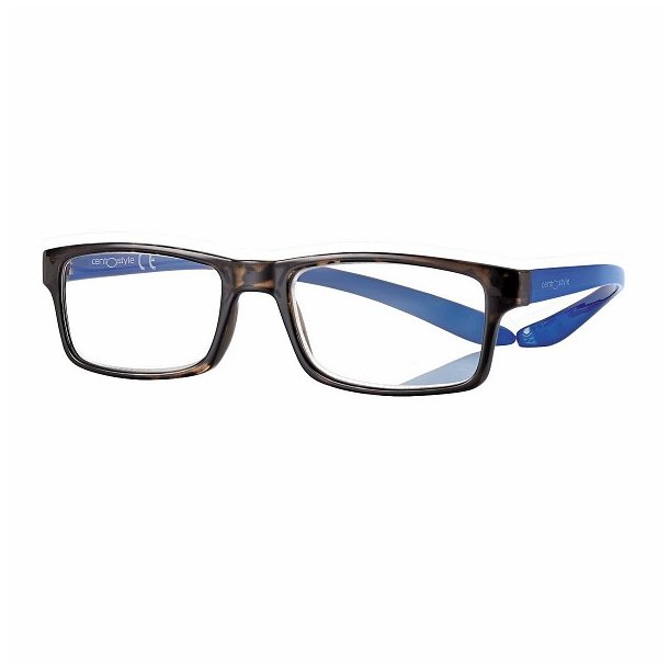 Lsebrille model unisex, "Smart Collection" +1,00|Demi/Blue