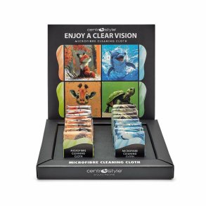 HAND DRAW ANIMAL MICROFIBRE COLLECTION 20X20 CM+DISPLAY50PCS