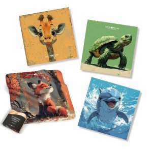 REFILL HAND-DRAWN ANIMAL MICROFIBRE 20x20 50pcs