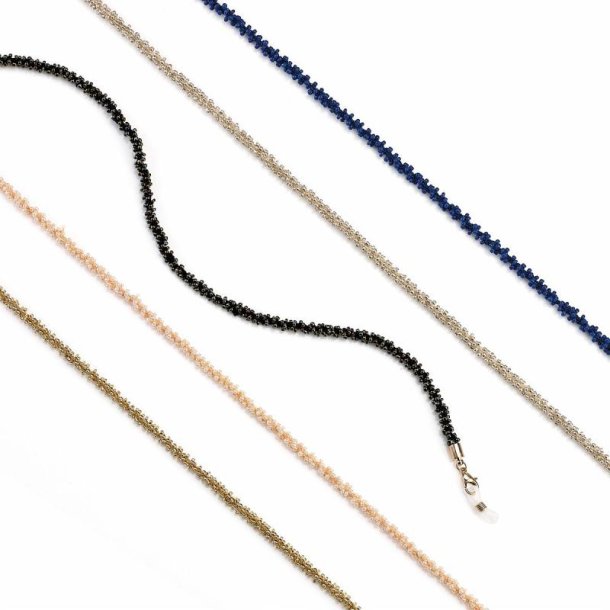 RHINESTONE BRAID CHAINS+CASE MICRO 6 PCS