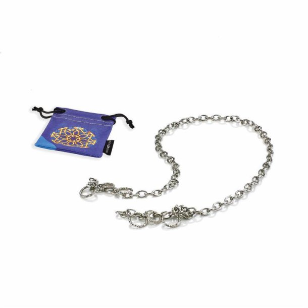 Airport aluminium chains withdecorative silver rings