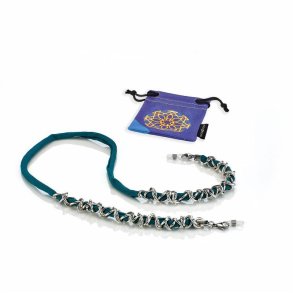 Airport green ribbon and silver aluminium chain