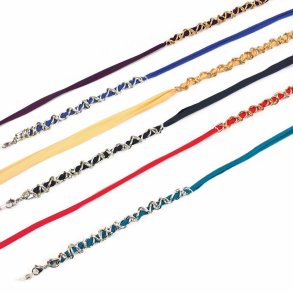 Airport 6 aluminium and ribbonchains + display tray