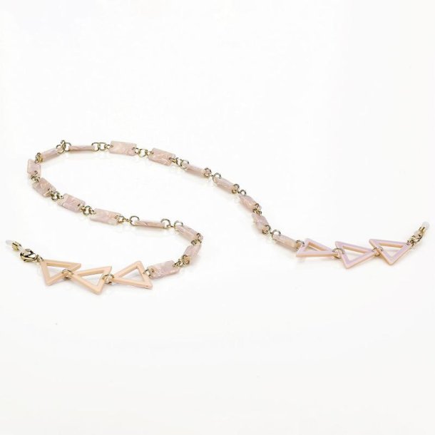 AIRPORT CATANELLA ACETATO TRIANGOLO ROSA/PERLATO 1 PX