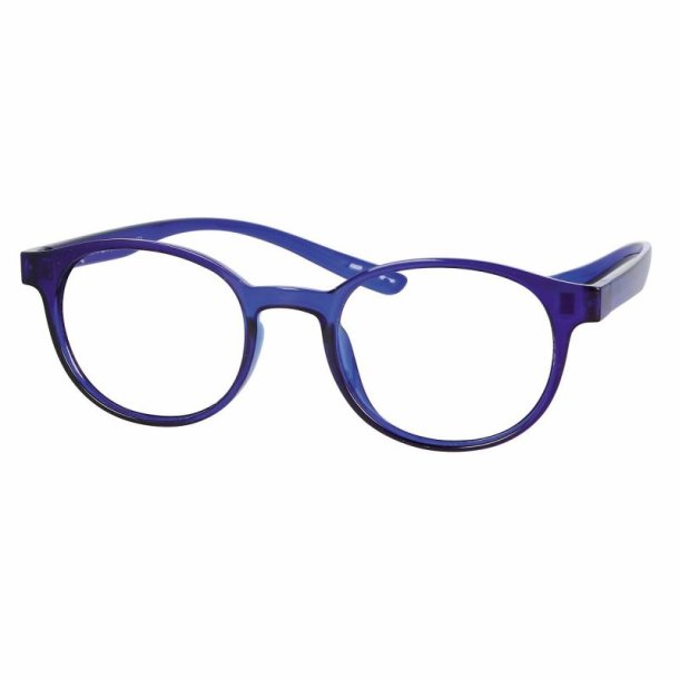 +3.50 shiny blue 47 reader +magn. clip-on grey lenses