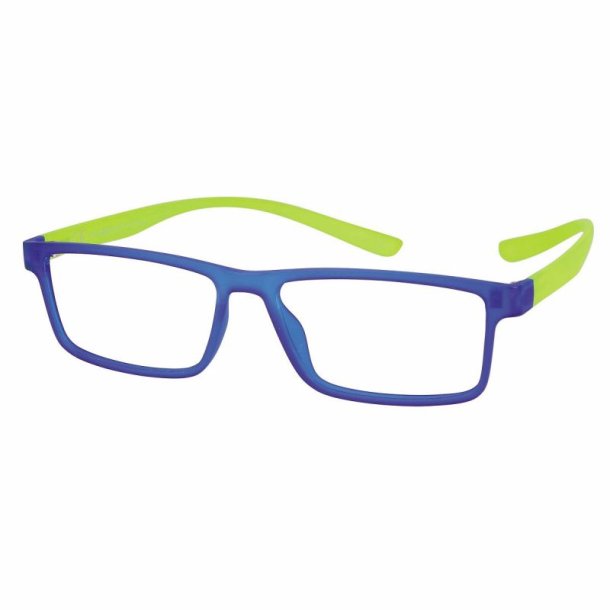+3.50 matt blue/yellow readermagn. clip-on grey lenses
