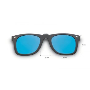 WayCool Flip-Ups - spar 20% Black/Blue Lens