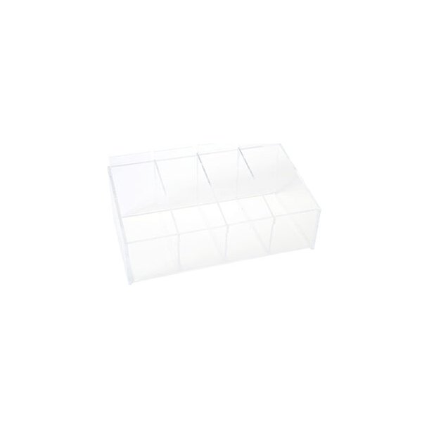 BIN WITH REMOVABLE DIVIDERS, CLEAR
