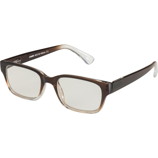BLU-BAN GLASSES 4505 HINTZ BROWN FADE +1.00